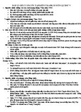 Đề cương ôn tập kiểm tra học kỳ II môn Lịch sử 9